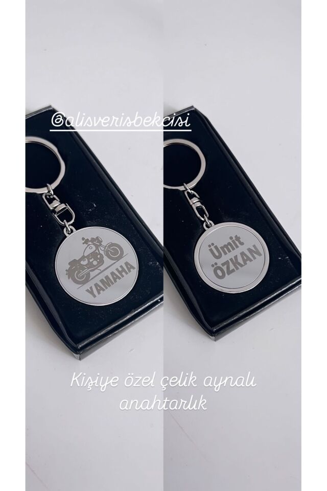 Yamaha  Uyumlu motorsiklet anahtarlik kisiye özel çelik anahtarlık
